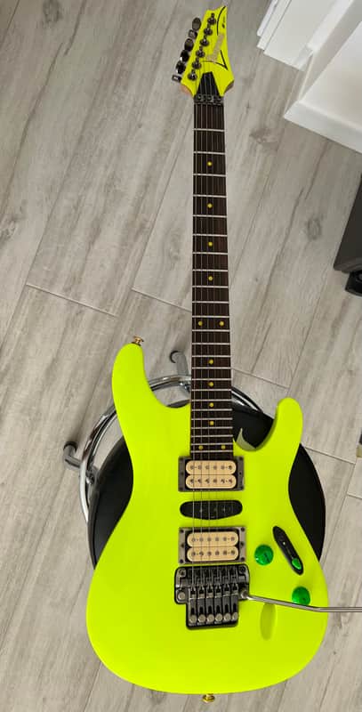 Ibanez S1XXV-FYE 25th Anniversary 2012 Fluorescent Yellow image 1