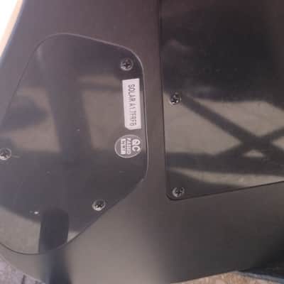 Solar Guitars A1.7 FRFB 2020 Flame Trans Black Matte image 4