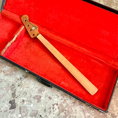 FRETLESS Fender Precision bass neck c 1970 - Maple 4 bolt original vintage USA P image 1