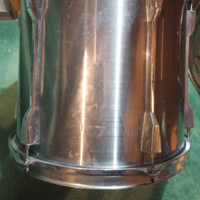 Tama Rockstar (Made in Japan) 13"(diameter) x12"(depth) Rack Tom 1980's - Brushed Misty Metal image 5