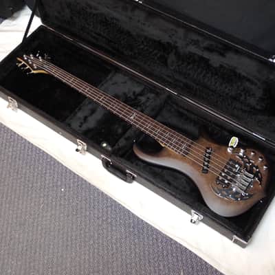 TRABEN Array Attack 5-string BASS guitar Black Burl w/ CASE