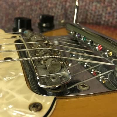1970 Fender Mustang Electric Guitar Sunburst Vintage USA image 7
