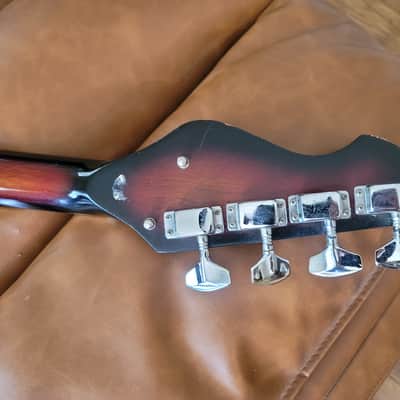 Vintage Horugel Short Scale Bass Guitar MIJ Japan Sunburst 1960s-1970s image 21