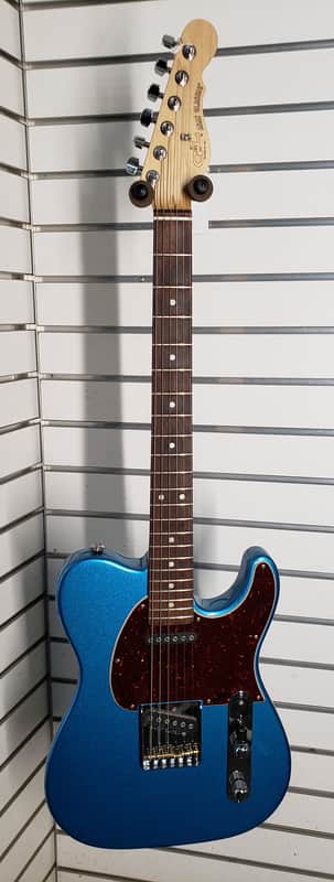 G&L USA Fullerton Deluxe ASAT Classic Blue Metal Flake image 1