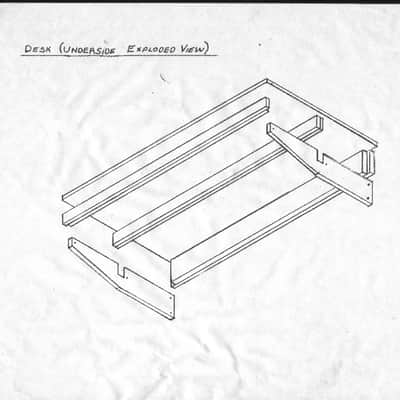 Oak Studio Desk with Racks/Patchbay/Monitor Bridge image 5