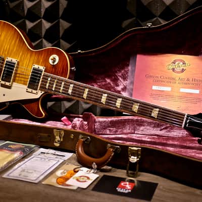 2004 Gibson Custom Shop 1959 Reissue R9 "One Piece Top" HRM Iced Tea Burst, Rare! image 2