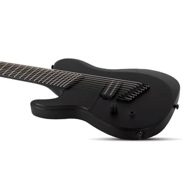 Schecter PT8MS Black Ops Lefty - Satin Black Open Pore image 5