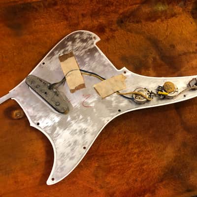 Vintage Fender Musicmaster Loaded Pickguard 1965 Pre CBS Original Pickup Pots Knobs image 6