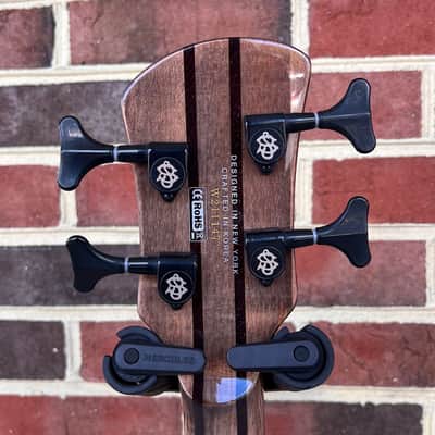 Spector NS Dimension 4, 4-String, Super Faded Black, Fishman Fluence Pickups & Preamp, Gig Bag image 8