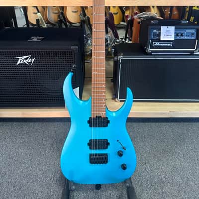 Jackson Pro Series Misha Mansoor Signature Juggernaut HT6 with Caramelized Maple Fretboard 2019 - Present - Matte Blue Frost image 1