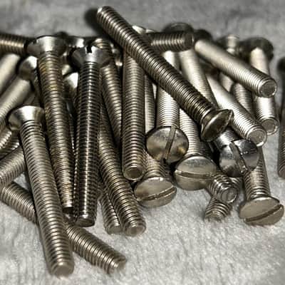 Vox Reproduction Proper Thread Oval Head 1960's JMI Type Amp Cabinet Screws Lot of 40 image 2