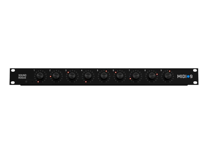 Sound Rogue MIDI-9 19" Rackmountable MIDI Controller (Black) image 1