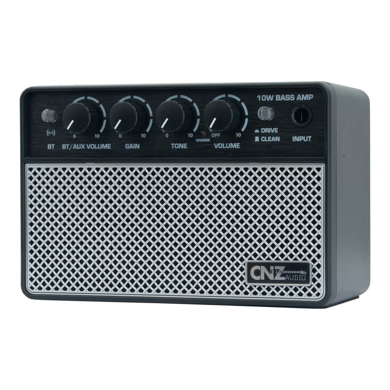 CNZ Audio Mini Rechargeable Bass Guitar Amplifier - 10W, Wireless BT image 1