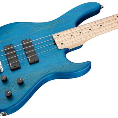 Sadowsky MetroLine 24-Fret Modern Bass-Swamp Ash Body-4 String-Ocean Blue Transparent Satin image 2