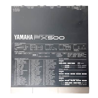 Yamaha FX-500 80s Rare Half Rack Multi-Effects Shoegazer "Soft Focus" patch!! image 6