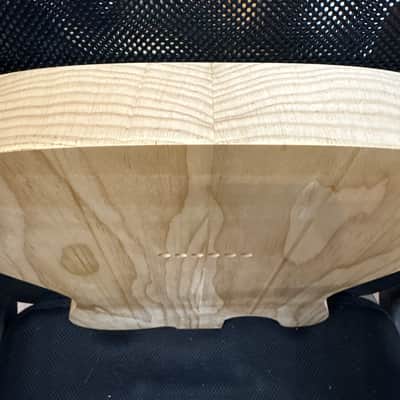 Hades Roasted Maple, Roasted clear Pine Telecaster Body Raw off the CNC image 6