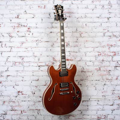 D'Angelico Premier DC Semi-Hollow Electric Guitar Double Cutaway w/ Stop-Bar Tailpiece & HSC  Natural USED image 10