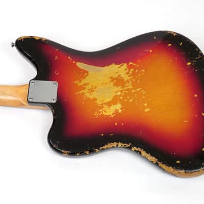 1962 Fender Jaguar - Sunburst - Rare Factory BUBINGA Fingerboard - First Year - Original Case, Strap & Bridge Cover image 8