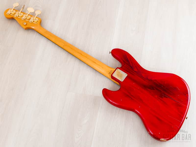 1993 Fender Custom Edition Jazz Bass JB62G-70 Charcoal Red w/ Gold