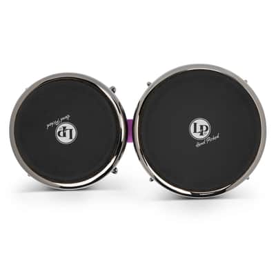 LP Tony Succar Bongos, Rainbow w/ Black Nickel HW, 7 ¼ - 8 ⅝inch image 5