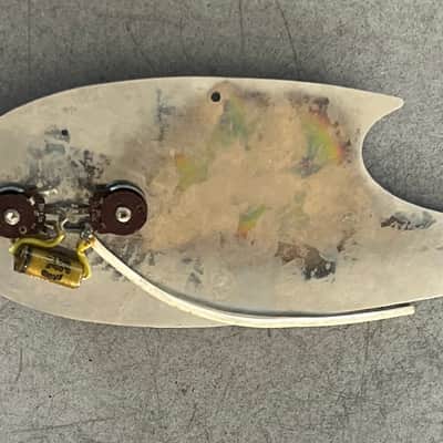 Hofner? Guard plate with controls 1950s - Chrome image 3