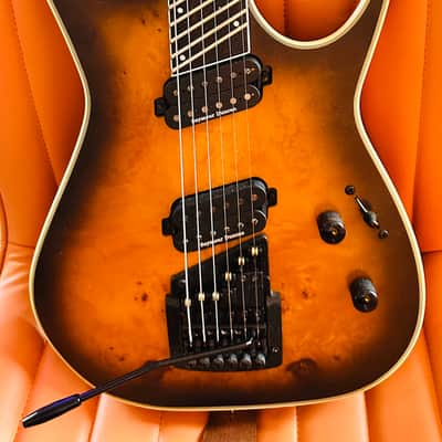 ‘21 Dean | Exile 6 | Multiscale | Kahler | Duncans | Satin Natural Burl Burst | Korea image 1