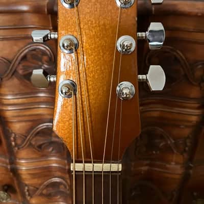 Rare Klira Parlor Guitar Calypso/Triumphator JUNIOR 1960s - Gold/Copper image 4