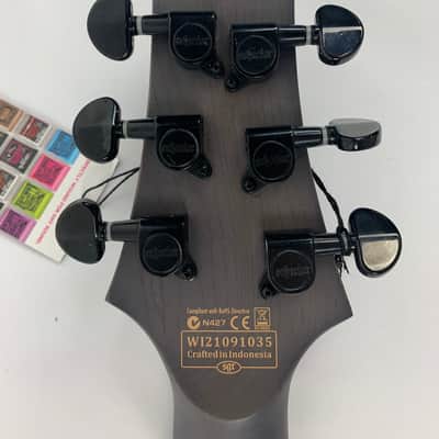 Schecter OMEN ELITE-6 FR Charcoal + Free Gig Bag - Floyd Rose CHAR Electric Guitar - Brand New image 18