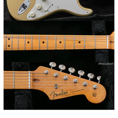 2020 Fender Lincoln Brewster Stratocaster in Aztec Gold. Boost. Dimarzio image 8