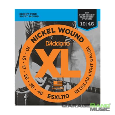 D'Addario ESXL110 Nickel Wound, Regular Light, Double Ball End, 10-46 image 1