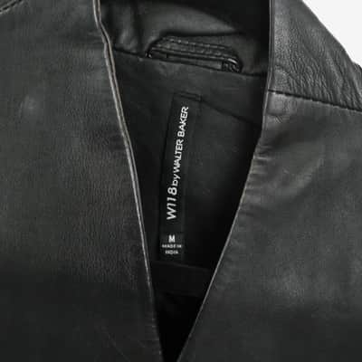 W118 by Walter Baker Diagonal Zip Leather Jacket Owned by Sheila E. image 2