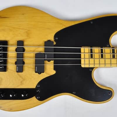 Schecter Model-T Session Electric Bass in Aged Natural Satin Finish image 2