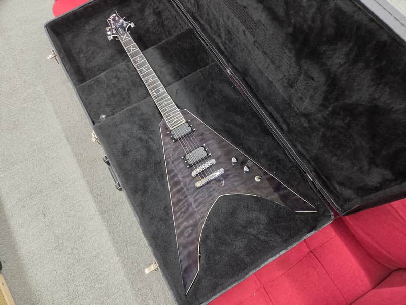 ESP LTD Ninja-600 Michael Amott Signature with Case - See Thru Black image 1