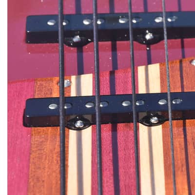 Ankh Instruments Left Hand, 4 string, Jazz Bass, Woodie, 2022, Midnight Wine image 12