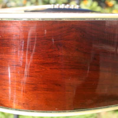 1970s Morris W100D B. Rosewood Jacaranda Body, Tree of Life, Solid Spruce Top, Pick up +Hard Case image 10