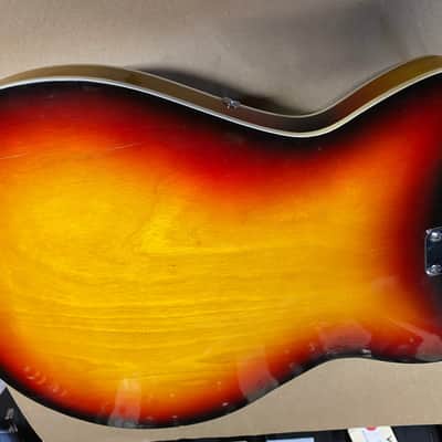 Teisco Saturn 1960s Sunburst Electric Guitar image 5