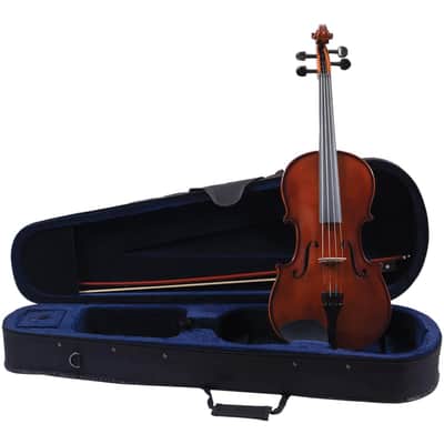 Palatino Allegro VA-450 Hand Carved Viola Outfit with Case and Bow, 15" Size image 1
