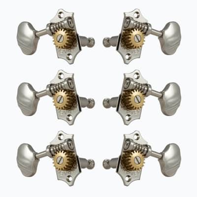 Grover V97-18NA Sta-Tite Tuners, 18:1 Gear Ratio, 3-Per-Side, Vertical, Nickel image 1