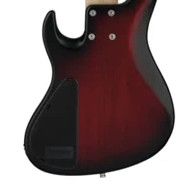Sadowsky MetroLine 24-Fret Modern Bass-Swamp Ash Body-5 String-Burgundy Burst Transparent Satin image 3