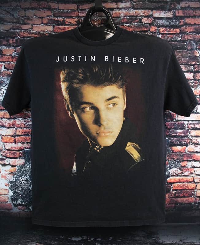 Justin Bieber Concert T-shirt 2012/2013 Believe Tour Large | Reverb