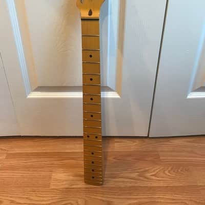 Warmoth Stratocaster Neck Maple Nitro Satin Boat Neck 1 11/16" Nut 6105 image 1