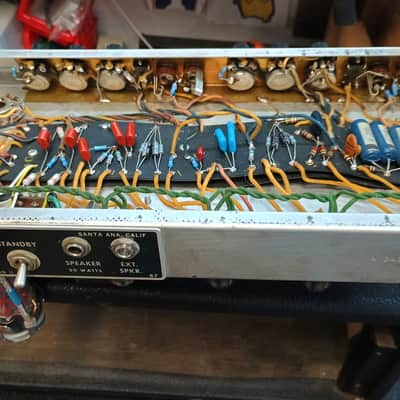 Fender Bassman 2-Channel 50-Watt Guitar Amp Head 1967 w/ 2x12 Cab image 14