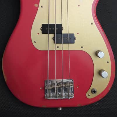 2016 Fender Road Worn '50s Precision Bass - Fiesta Red image 12