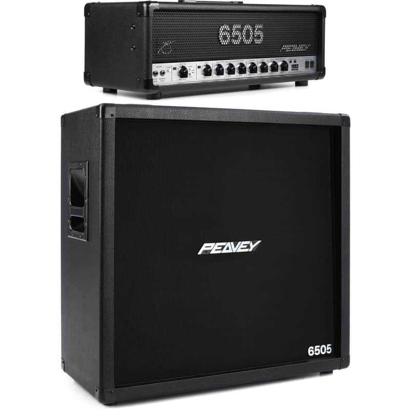 Peavey 6505 1992 Original 120-watt Tube Head and 4x12 Straight Cabinet image 1