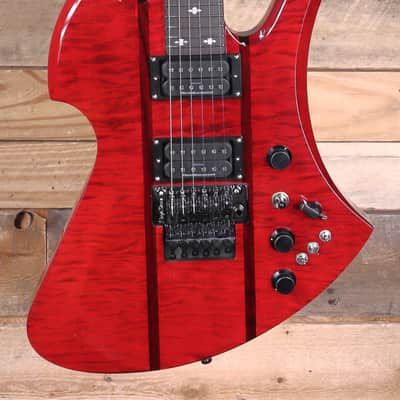 BC Rich Mockingbird Legacy ST Electric Guitar Transparent Red w/ Floyd  Rose image 1