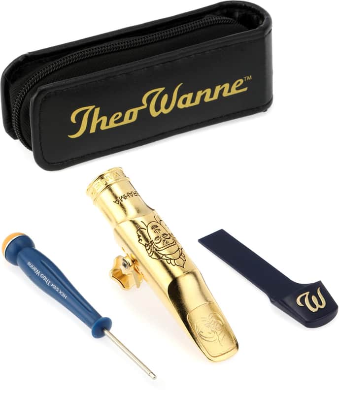 Theo Wanne Brahma Tenor Saxophone Mouthpiece - 7*  Gold Plated image 1