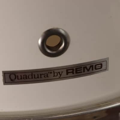 Remo Quadra PST 5pc Drum Set Kit White 22/16/14/13/12" image 20