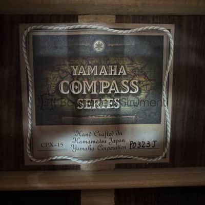Yamaha Compass CPX-15 Acoustic guitar with hard case - Made in Japan image 4