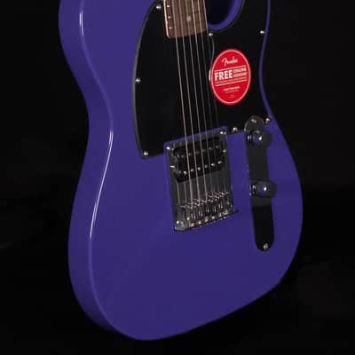 Squier Sonic Esquire H, Laurel FB, Ultraviolet image 4