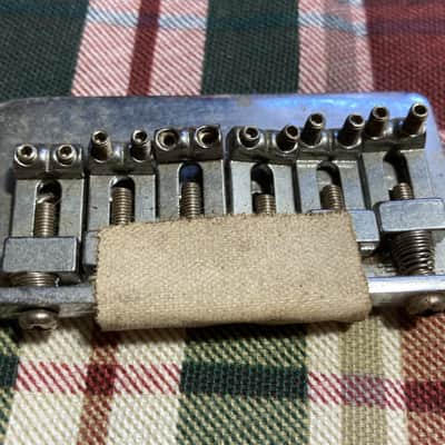 Vintage 1960s 1970s Japan Hardtail Stratocaster Guitar Bridge, Tokai? image 2